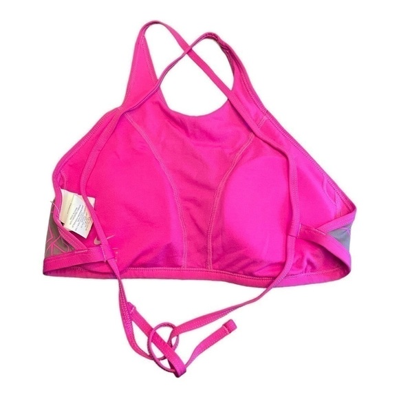 𝅺nike Adjustable High-Neck Top (Fuchsia Blast) Women's Swimwear, Multi - Picture 6 of 13